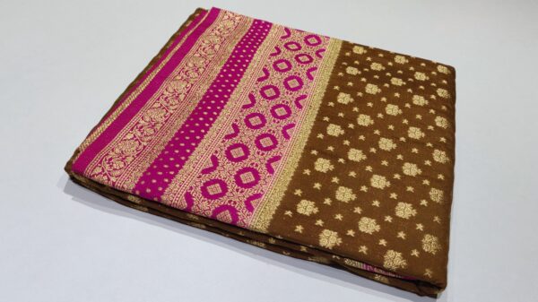 Banarasi khaddi georgette silk saree (4)