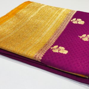 Banarasi khaddi georgette silk saree (4)