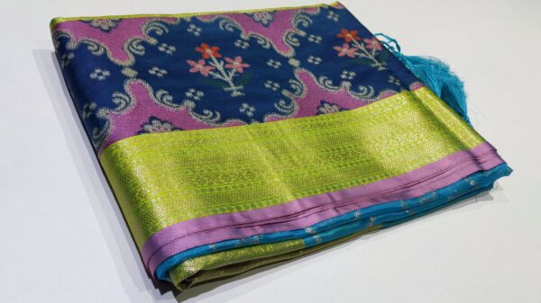 kanjivaram kora silk saree