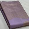 Lavender Kanjivaram Pattu Saree In Pastel Color For Bride