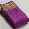 Purple Kanjivaram silk sarees Kanchipuram silk sarees