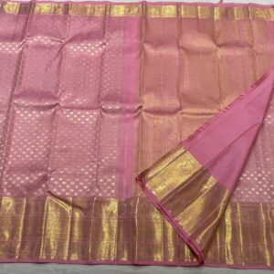 Baby Pink Kanjivaram silk saree