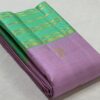 Kanjivaram Silk Saree in Pastel Pink with Pastel Green