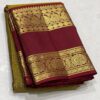 Kanchipuram Silk Sarees In Mehndi Green & Maroon Red