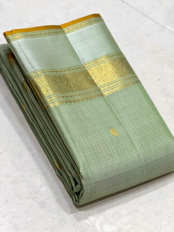 Kanjivaram Silk Saree in Self Pastel Color