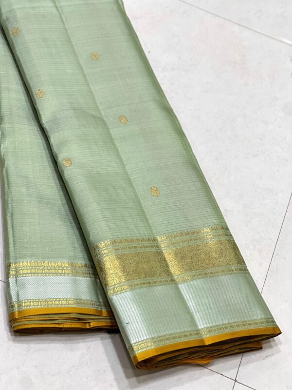 Kanjivaram Silk Saree in Self Pastel Color