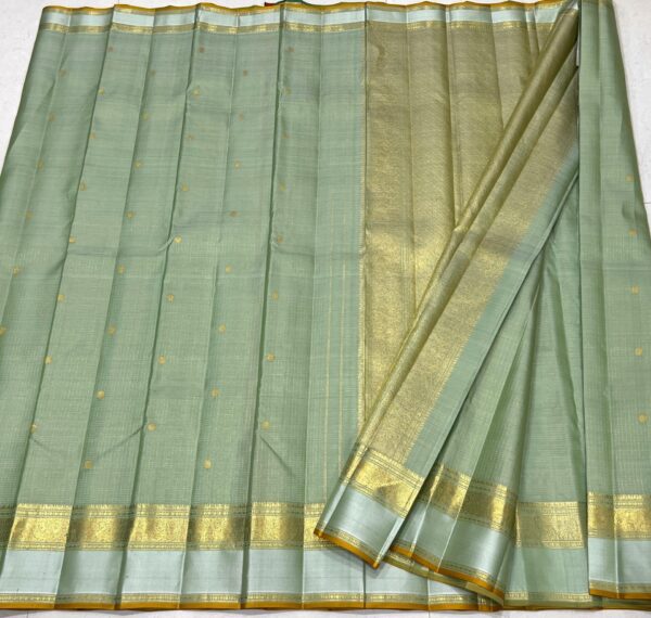 Kanjivaram Silk Saree in Self Pastel Color