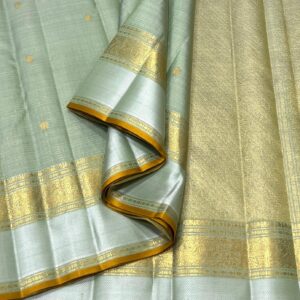 Kanjivaram Silk Saree in Self Pastel Color