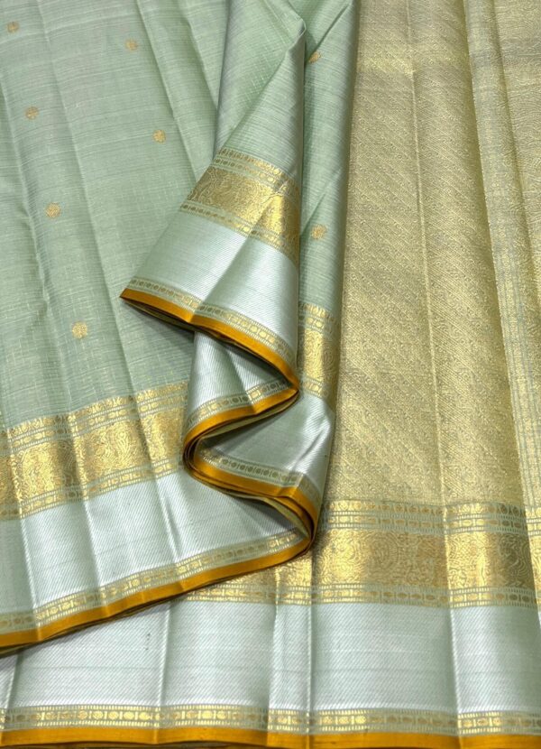 Kanjivaram Silk Saree in Self Pastel Color