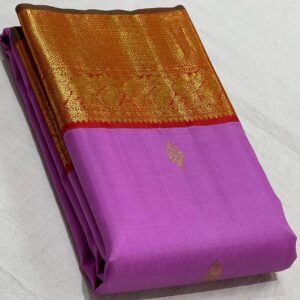 Kanjivaram Silk Saree: A Pink and Red Symphony