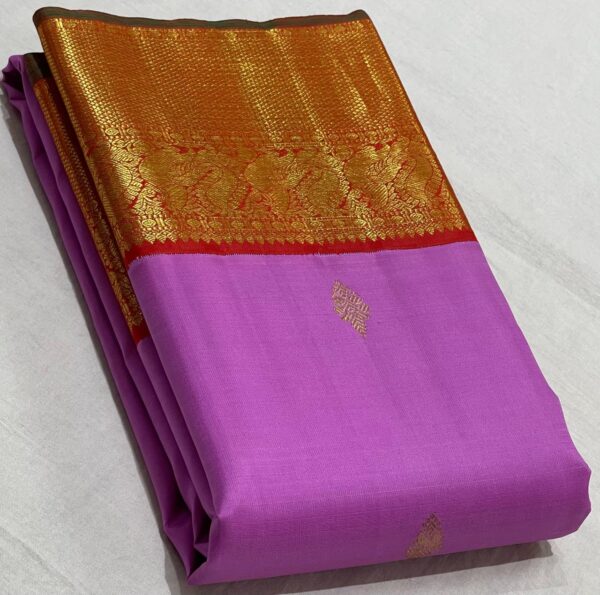 Kanjivaram Silk Saree: A Pink and Red Symphony