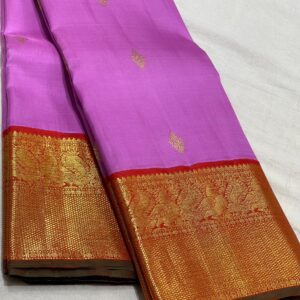 Kanjivaram Silk Saree: A Pink and Red Symphony