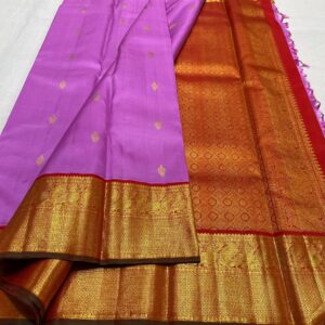 Kanjivaram Silk Saree: A Pink and Red Symphony