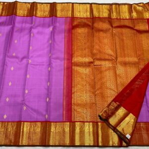 Kanjivaram Silk Saree: A Pink and Red Symphony