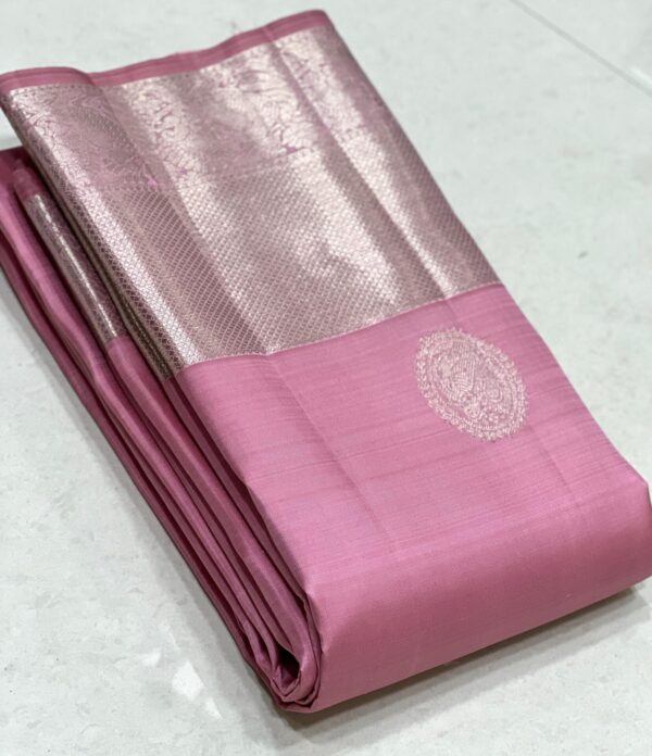 Kanjivaram Silk Saree : A Baby Pink Saree