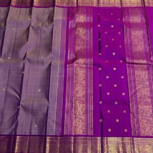 Kanjivaram Silk Saree in Lavender and Purple