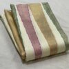 Kanjivaram Silk Saree in Cream with Multi-Color Temple Border