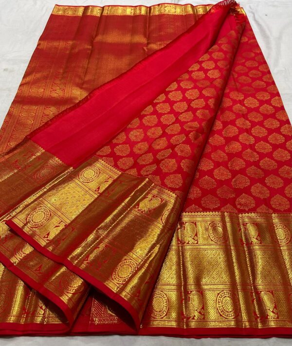 Red Kanjivaram Silk Saree To Buy Online