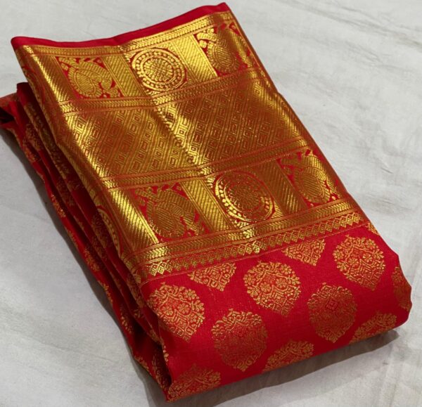 Red Kanjivaram Silk Saree To Buy Online