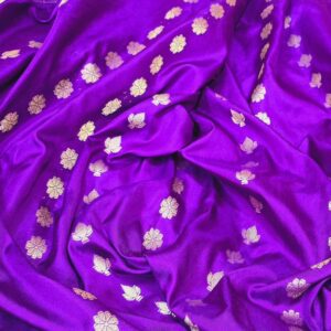 Banarasi iktara pure kora tissue silk saree.