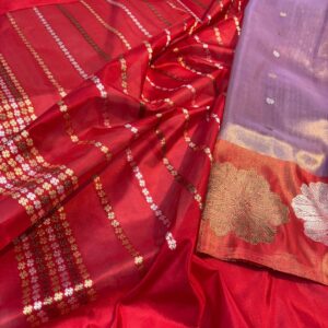 Banarasi Pure Kora Tissue Silk Saree