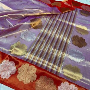 Banarasi Pure Kora Tissue Silk Saree