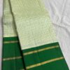 Kanjivaram Silk Saree in Light Pista Green with Leaf Green Border