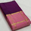 Pastel color Kanjivaram Silk Saree Pink with Purple