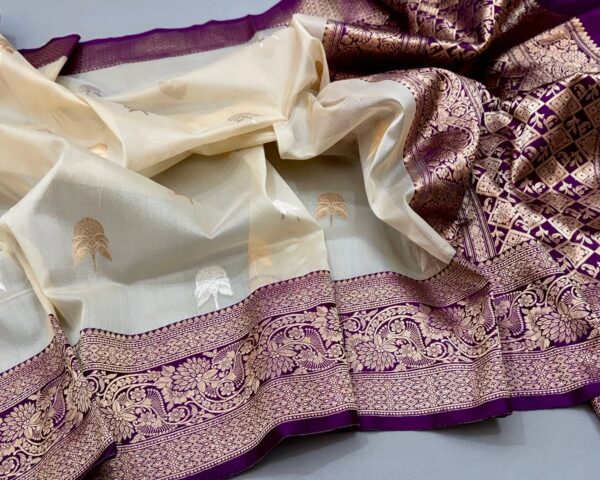 Banarasi kora organza ailk saree