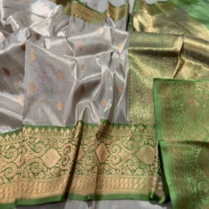 Banarasi katan Tissue Silk Saree in Rich Pallu