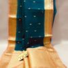 Beautiful pure light weight Banarasi Organza Silk Saree In Teal Blue