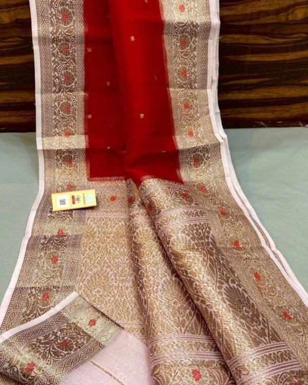 Beautiful Banarasi Organza Silk Saree To Buy Online