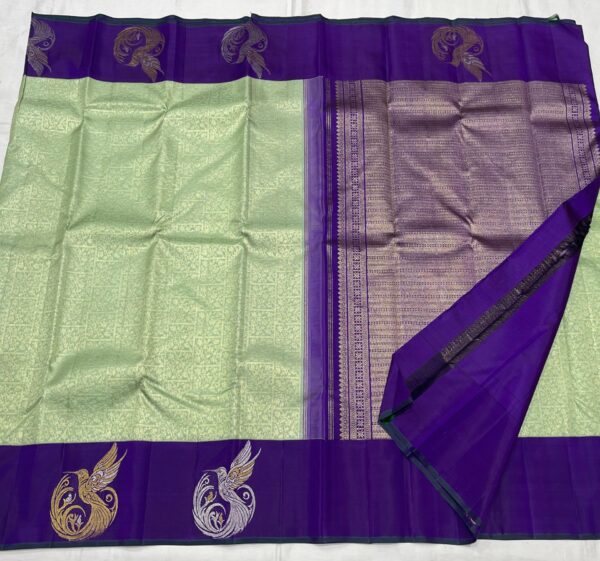 Designer Kanjivaram Silk Saree For Party wear To Buy Online