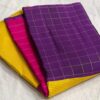 Small Checks Kanchipuram Silk Saree Online Shopping