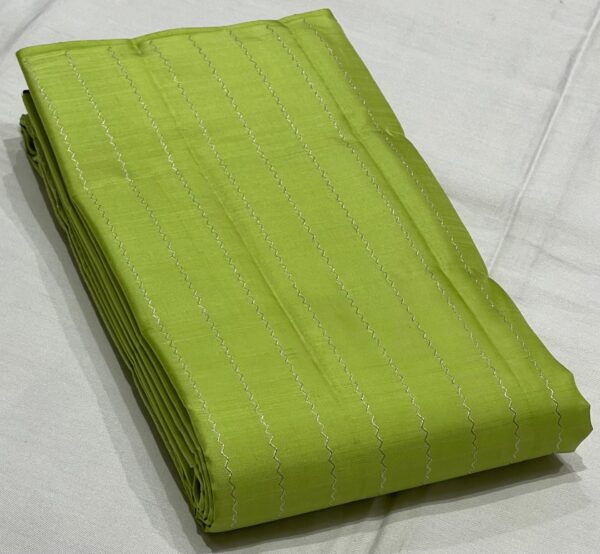 Kanjivaram Silk Saree in Parrot Green and Lavender