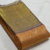 Kanjivaram Silk Saree Light Orange and Lavender