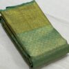 Kanjivaram Silk Saree in Pastel Green with Gold Zari