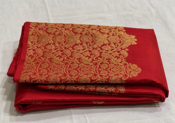 Kanjivaram Silk Saree in Chilli Red