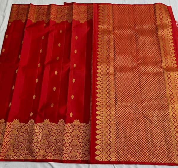 Kanjivaram Silk Saree in Chilli Red