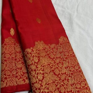 Kanjivaram Silk Saree in Chilli Red