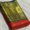 Kanjivaram Silk Saree In Red and Dark Green