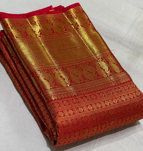 Red Kanjivaram Silk Saree To Buy Online