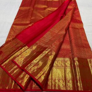 Red Kanjivaram Silk Saree To Buy Online