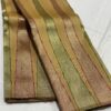 Olive Green Kanjivaram Silk Saree with Maroon Red