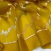 Beautiful Pure Banarasi kora organza silk saree In Gold