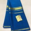 Pure Crepe Mysore Silk Sarees in Ananda Blue