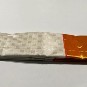 Kanchipuram Muhurtham saree White With Orange