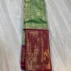 Big Border Kanchipuram Silk Saree In Green With Pink
