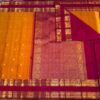 Retta Patta Border Kanchipuram Silk Saree In Orange With Maroon