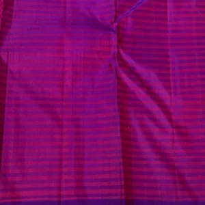 Kanchipuram SIlk Saree In yellow with Purple